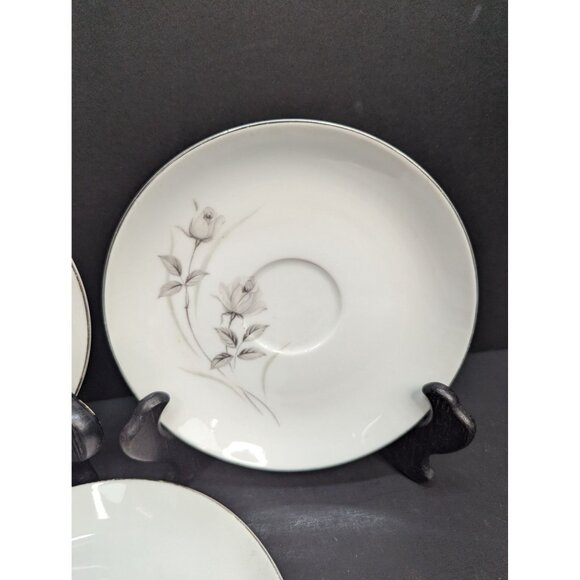 Harmony House Fine China 3504 Harmony Rose Replacement Pieces Saucer Lot of 3 - Picture 4 of 9